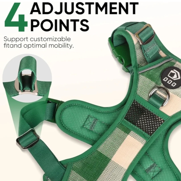 🐾 No Pull Dog Harness, Adjustable Dog Harnesses with Leash and Handle, L - Picture 5 of 10